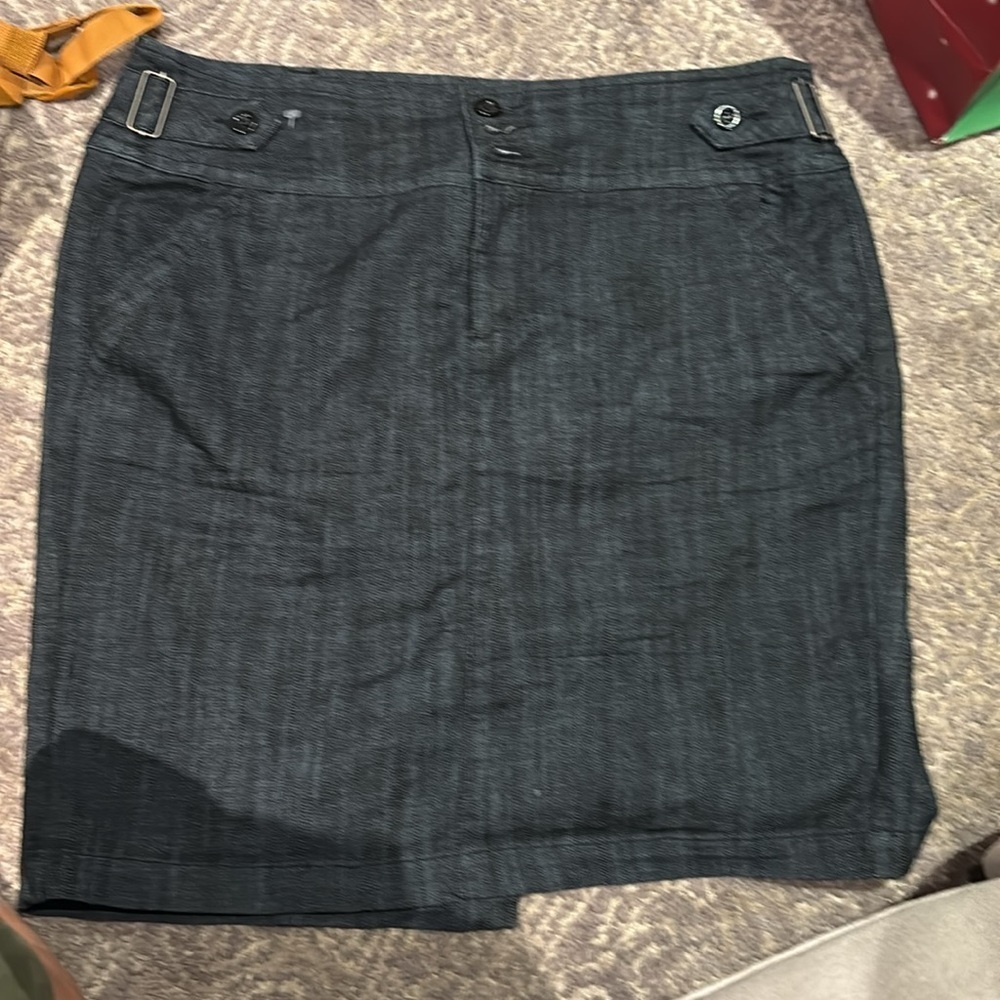 ONE5ONE Dark  blue denim skirt in XL side pockets
